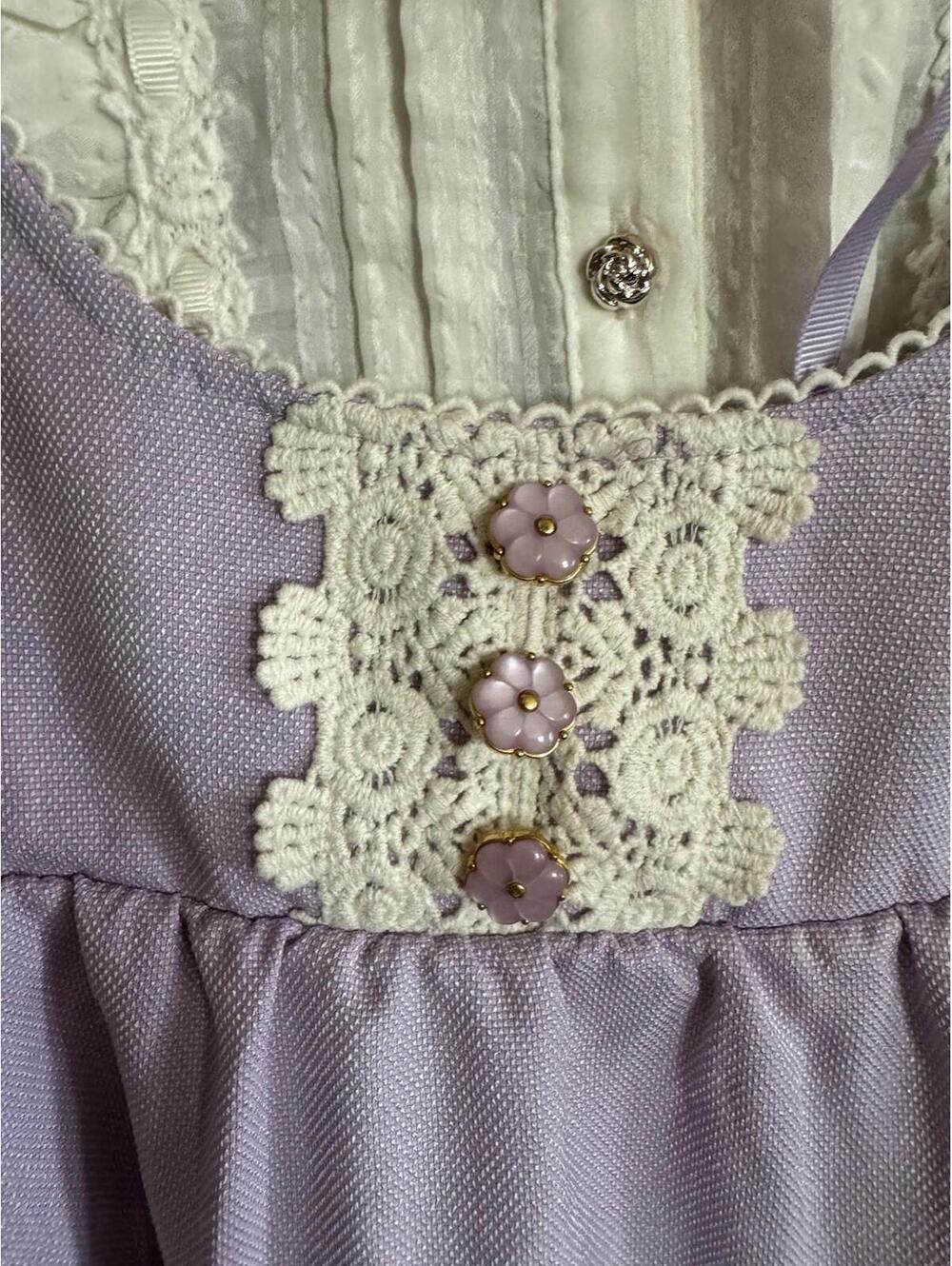 Liz Lisa Women’s 2 Piece Set Purple Dress Size 0 - Picture 2 of 10